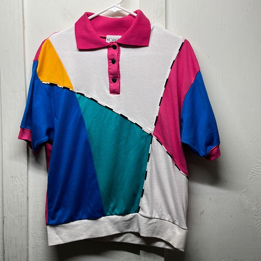 Vintage Koret Colorful Polo Top